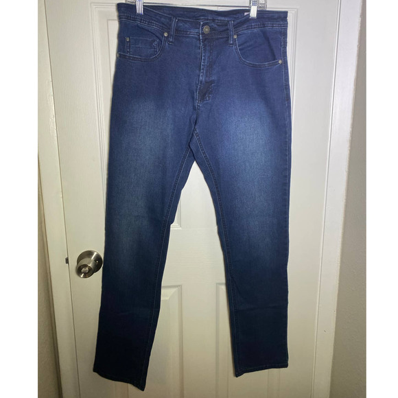 Buffalo David Bitton Axel Mens size 34x32 dark wash Slim Stretch Jeans - Picture 2 of 9